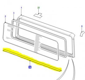 Tsnn (lita) elnho okna - spodn LR055345