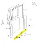 Těsnění předních dveří - spodní ALR6250LR Těsnění předních dveří - spodní ALR6250LR
