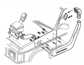 norchl pro pvod vzduchu - Safari Snorkel DA3022