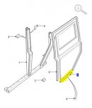 Těsnění zadních dveří - spodní ALR6251LR Těsnění zadních dveří - spodní ALR6251LR
