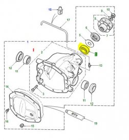 Loisko zadnho diferencilu TZZ100150LR