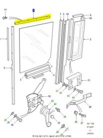Tsnn okna (smaetka) zadnch dve - horn MXC5833