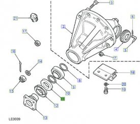Simering unaee kardanu diferencilu FRC8220LR