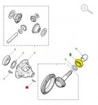 Ložisko zadního diferenciálu TZZ100140G Ložisko zadního diferenciálu TZZ100140G