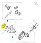 Ložisko zadního diferenciálu TZZ100170 Ložisko zadního diferenciálu TZZ100170
