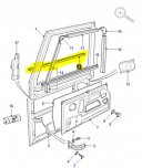 Těsnění předních dveří - vnější ALR5980LR Těsnění předních dveří - vnější ALR5980LR