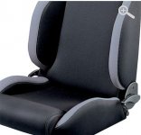 Sparco seat - přední sedačka, černá/šedá DA7303 Sparco seat - přední sedačka, černá/šedá DA7303